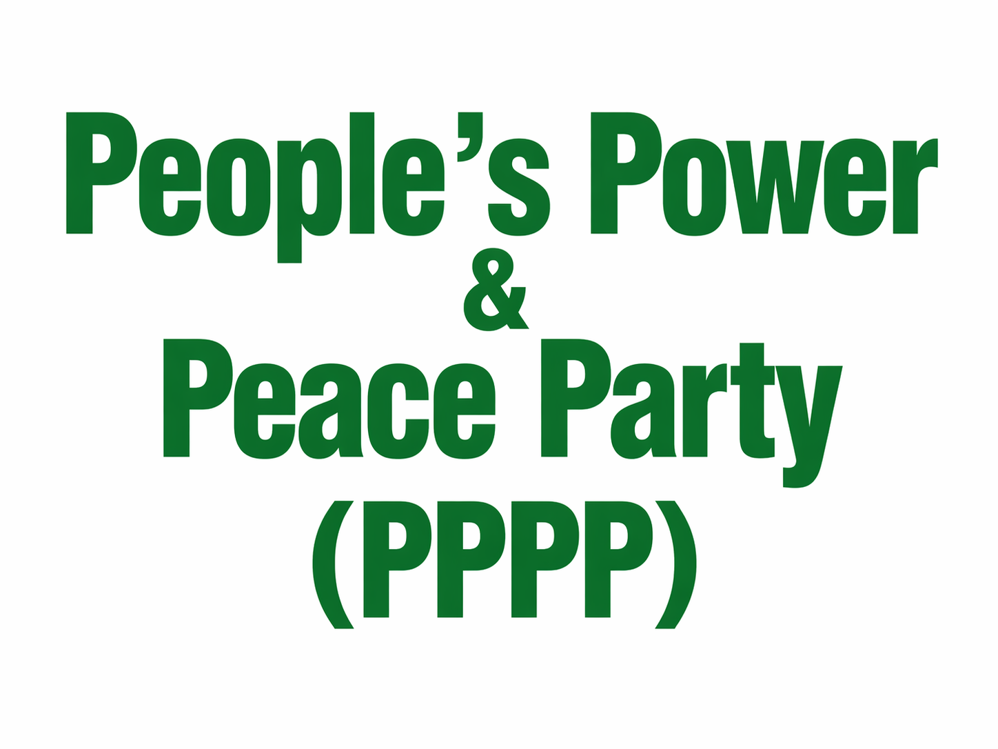Peoples Power Peace Party
