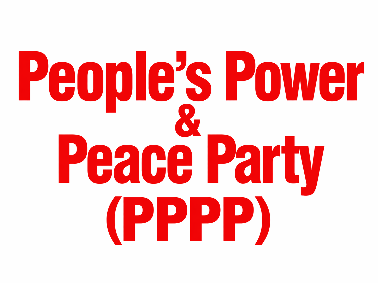 Peoples Power Peace Partyy